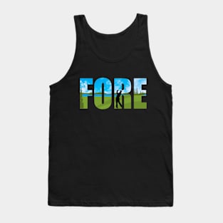 Golf Players Gifts Fore Golfing design Tank Top